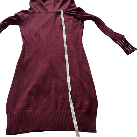 Emma & Posh elegant burgundy sweater dress. Size L Valentine feminine romantic - Picture 6 of 10